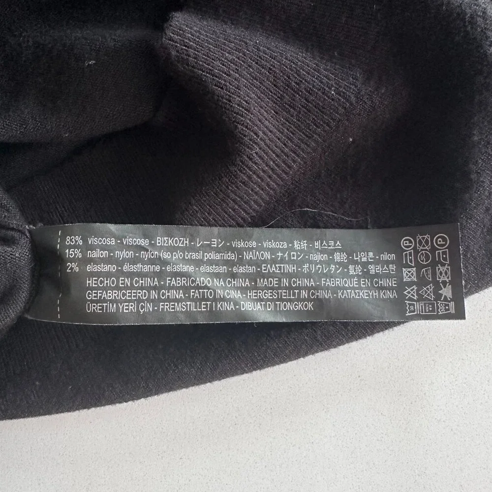 ZARA | Knit Sleeveless Sweater Tank | Black | Size Medium | Soft Stretch - Picture 13 of 15